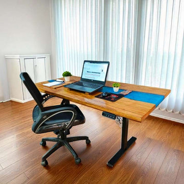 Aqua Flow height adjustable sit and stand desk | Electric Desk