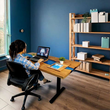 Aqua Flow height adjustable sit and stand desk | Electric Desk