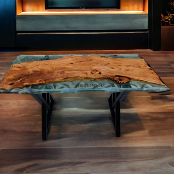 Moonlight Rhapsody Epoxy Resin Dining Table | Epoxy Dining Table | Designer Dining Table