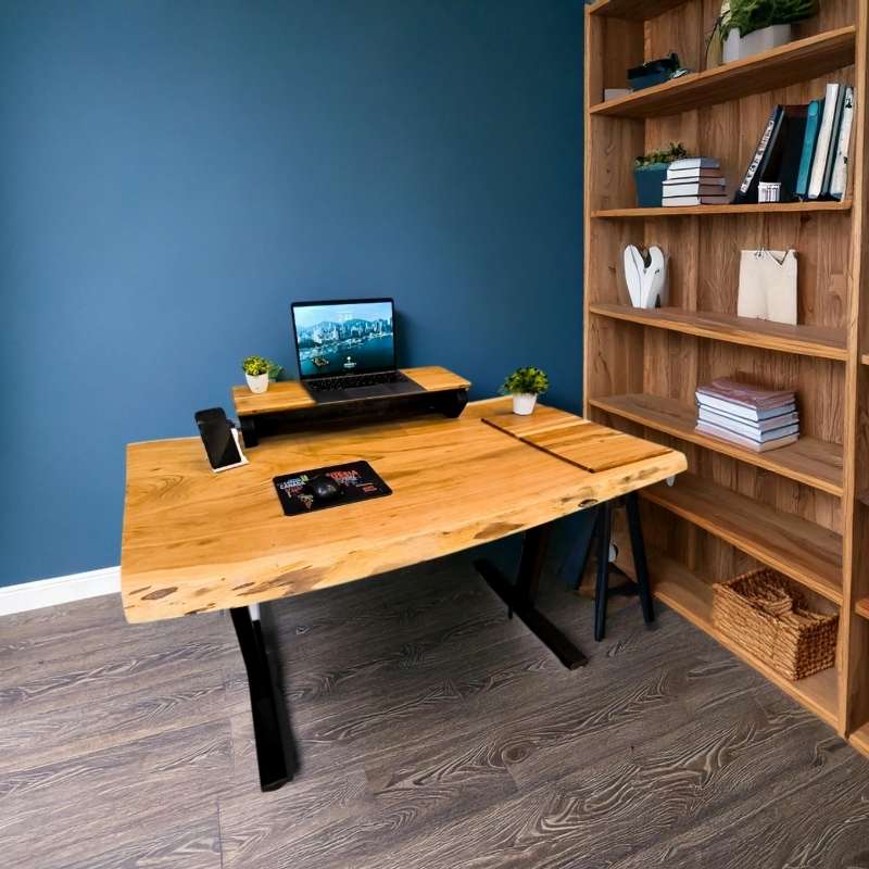 Wild Ridge Flex Height Adjustable Live Edge Desk | Sit and stand Desk