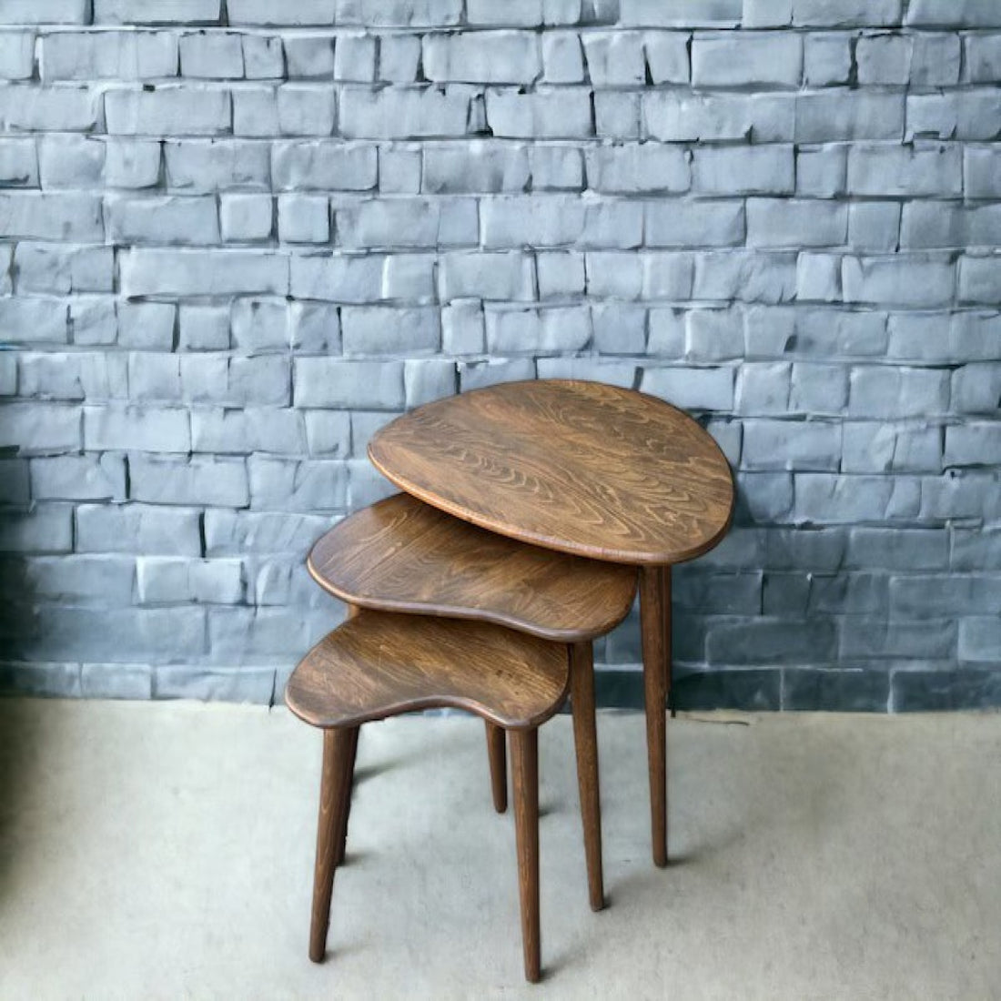 Distinct Solid Wood Nesting Table Set of 3