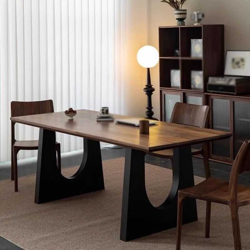 u-shaped-metal-base-dining-table